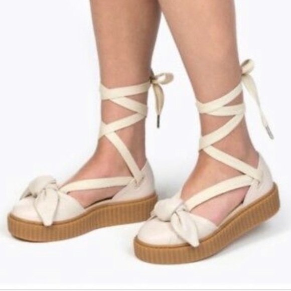 Fenty by Rihanna Bow tie up creepers size 8 - Picture 4 of 8